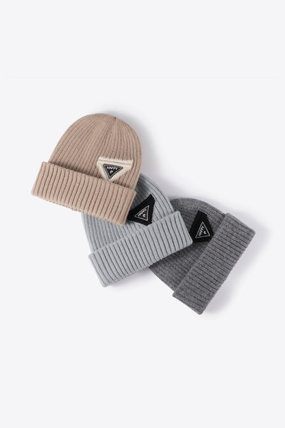 Adult unisex HAPPY beanie casual styling view