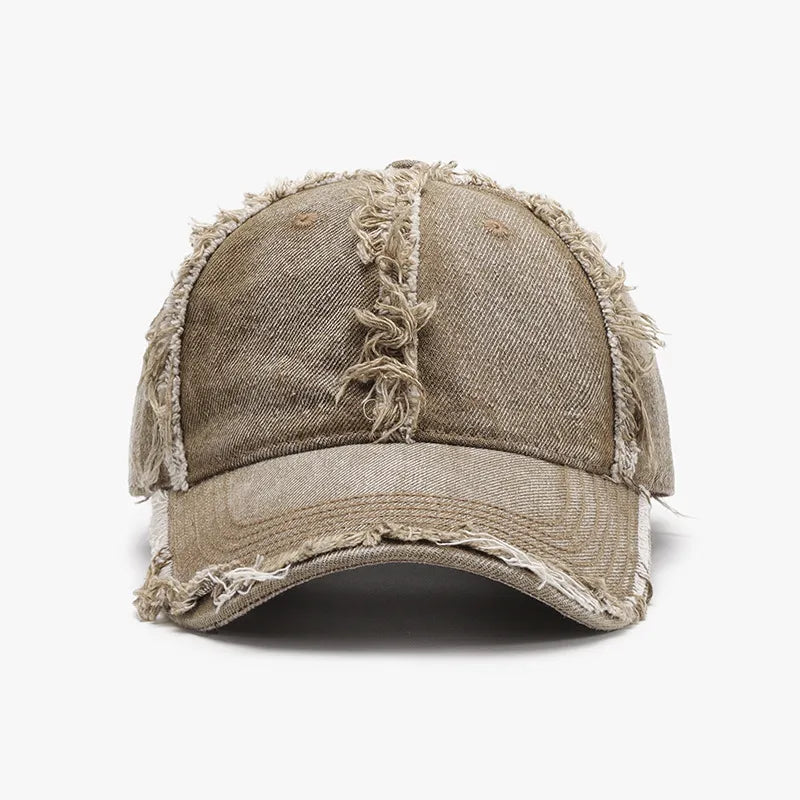 One size cotton baseball cap shape detail