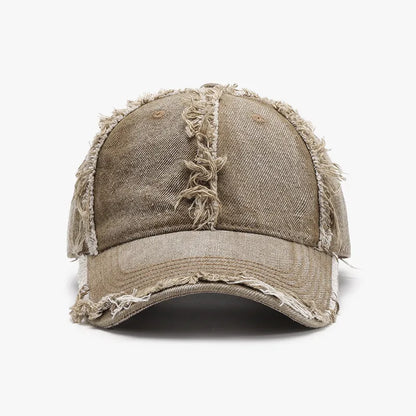 One size cotton baseball cap shape detail