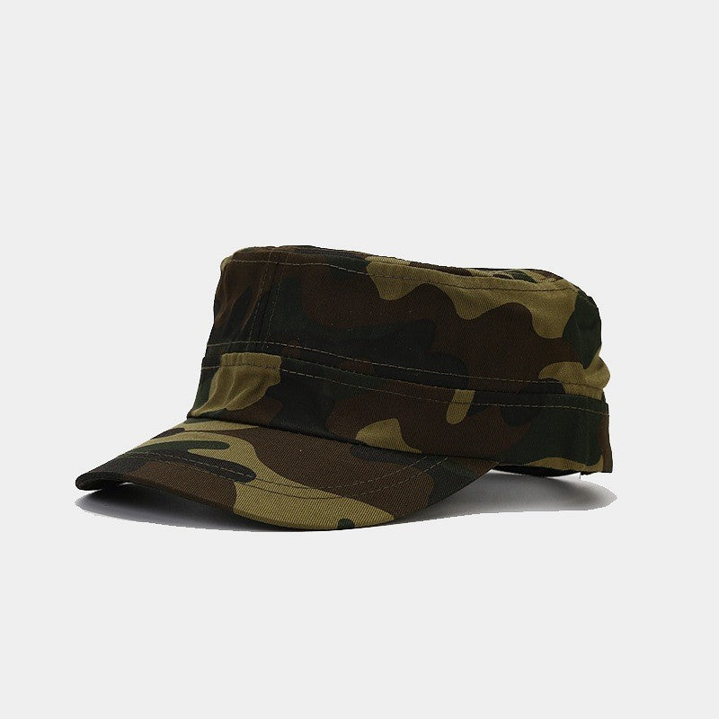 Black blue military cadet cap side profile