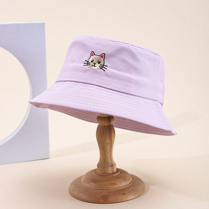 Soft knit bucket hat crown and brim detail