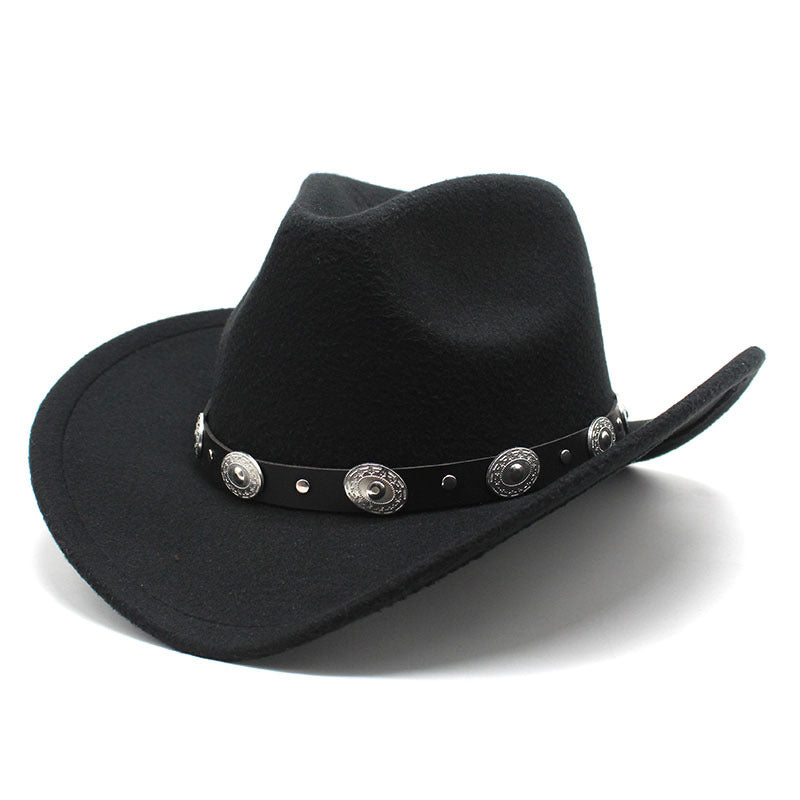 Unisex Woolen Western Cowboy Hats