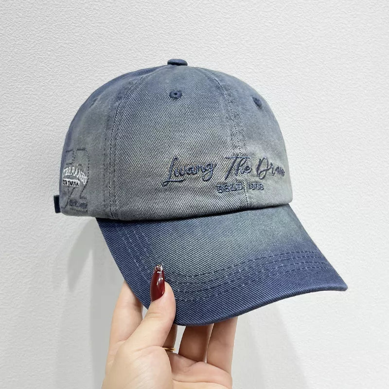 Gorra de béisbol bordada con degradado de color