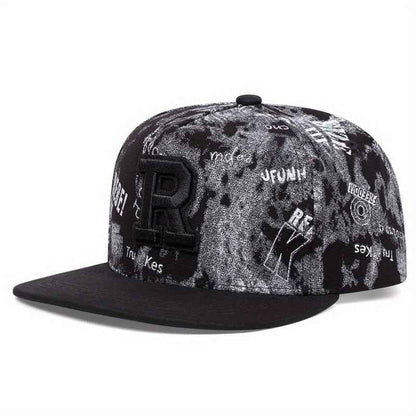 Acrylic flat brim snapback streetwear profile