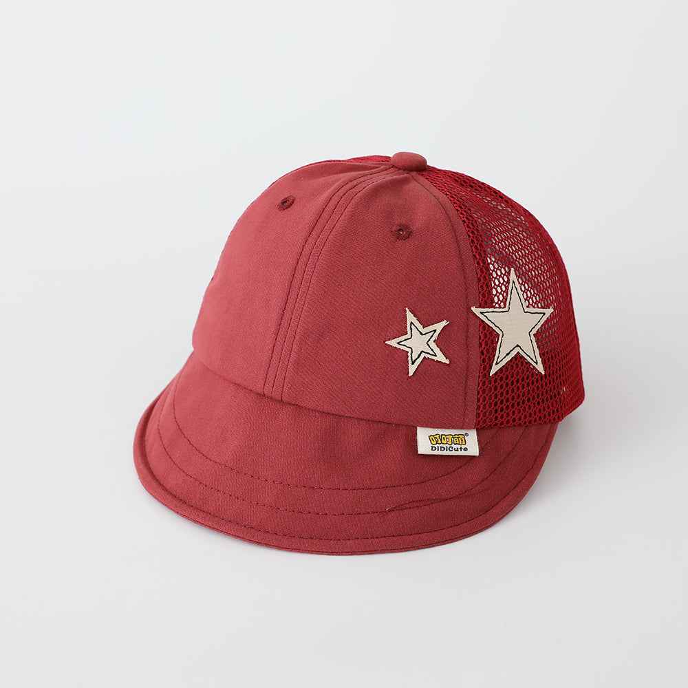 Kids Star Embroidered Mesh Baseball Cap