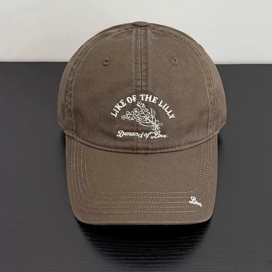 Embroidered cotton baseball cap - product photo 3
