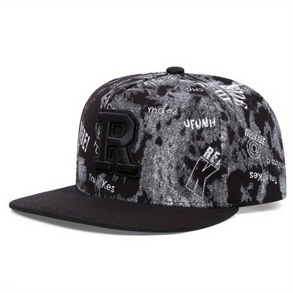 Patterned snapback cap color option display
