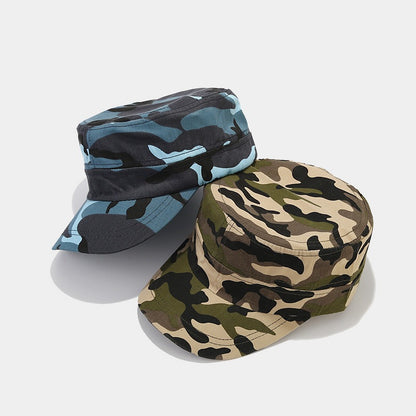 Beige brown patrol cap front view