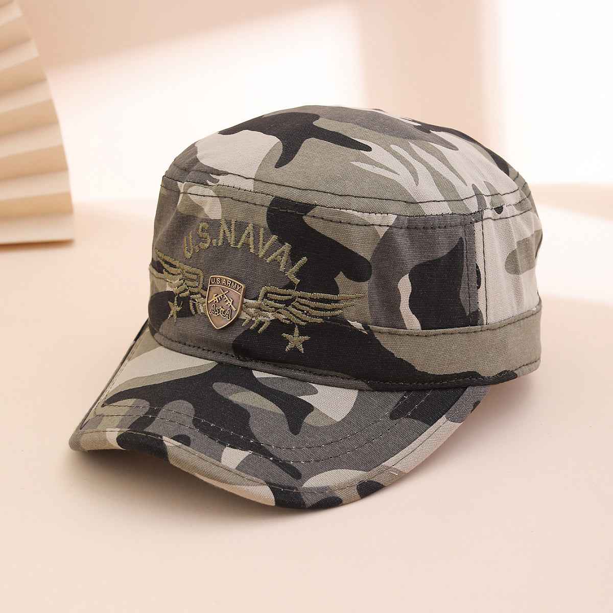 Unisex Embroidered Military Cadet Cap