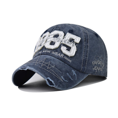 Six-color 1985 embroidered cap assortment