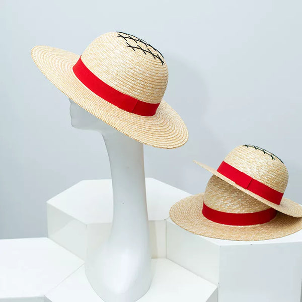 Classic straw sun hat with ribbon image 1