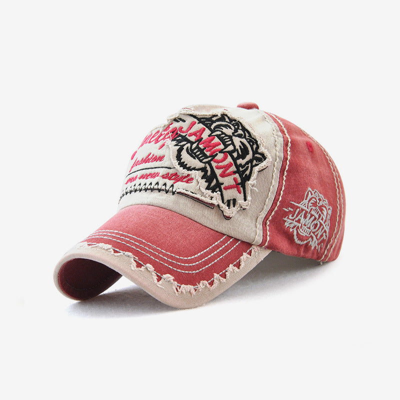 Unisex Vintage Tiger Embroidered Baseball Caps