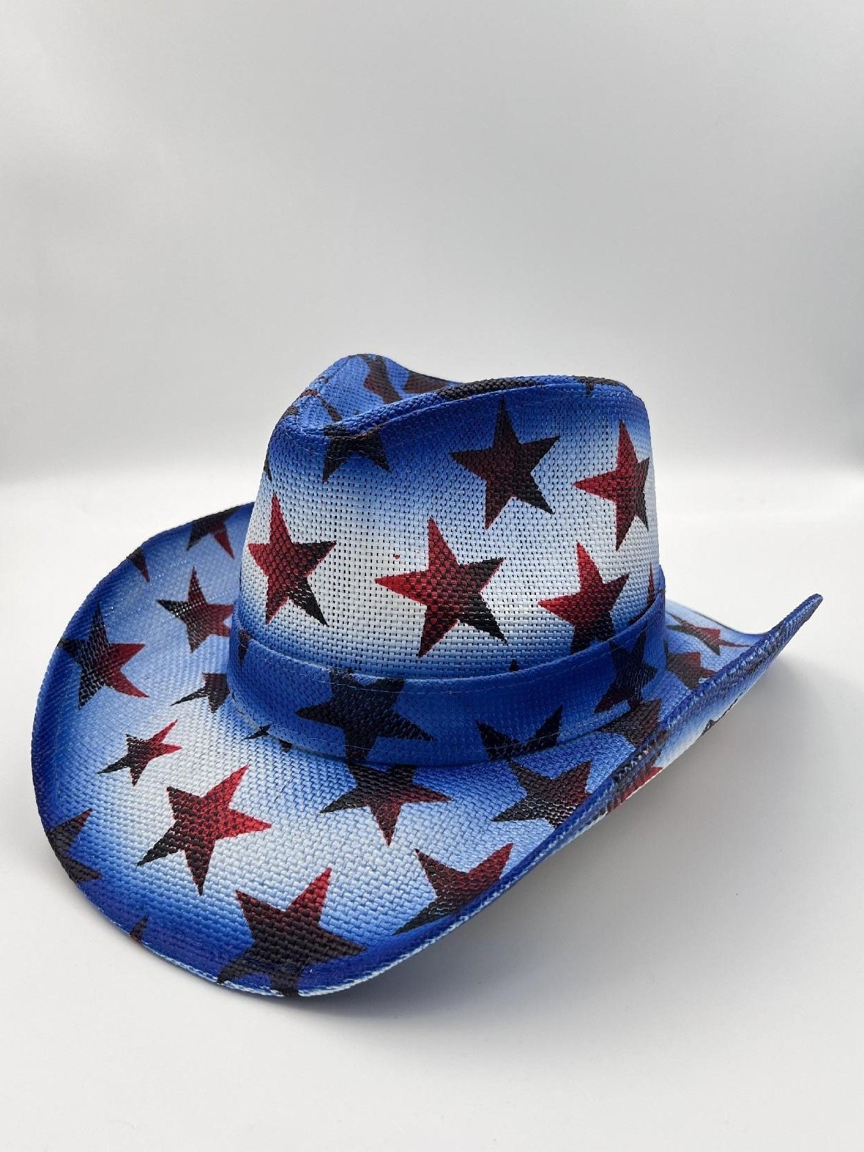 Unisex 07 Western Printed Straw Cowboy Hat back detail