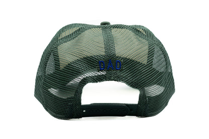 Rey To Z dark Green trucker rear with white embroidered lettering