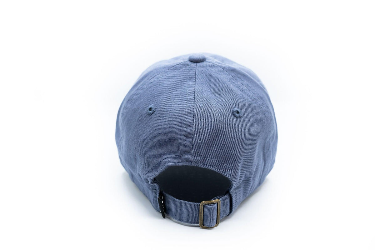 Rey To Z plain rear view of Dusty Blue showing the buckle