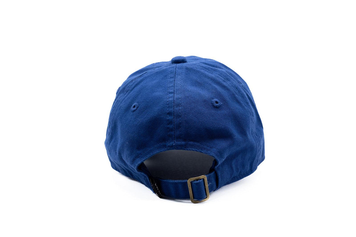 Rey To Z back view of the Royal Blue cap with buckle