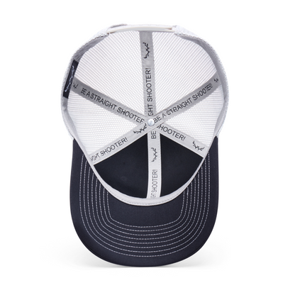 Webb Western The Cowboy cap, interior view showing the sweatband and crown seams