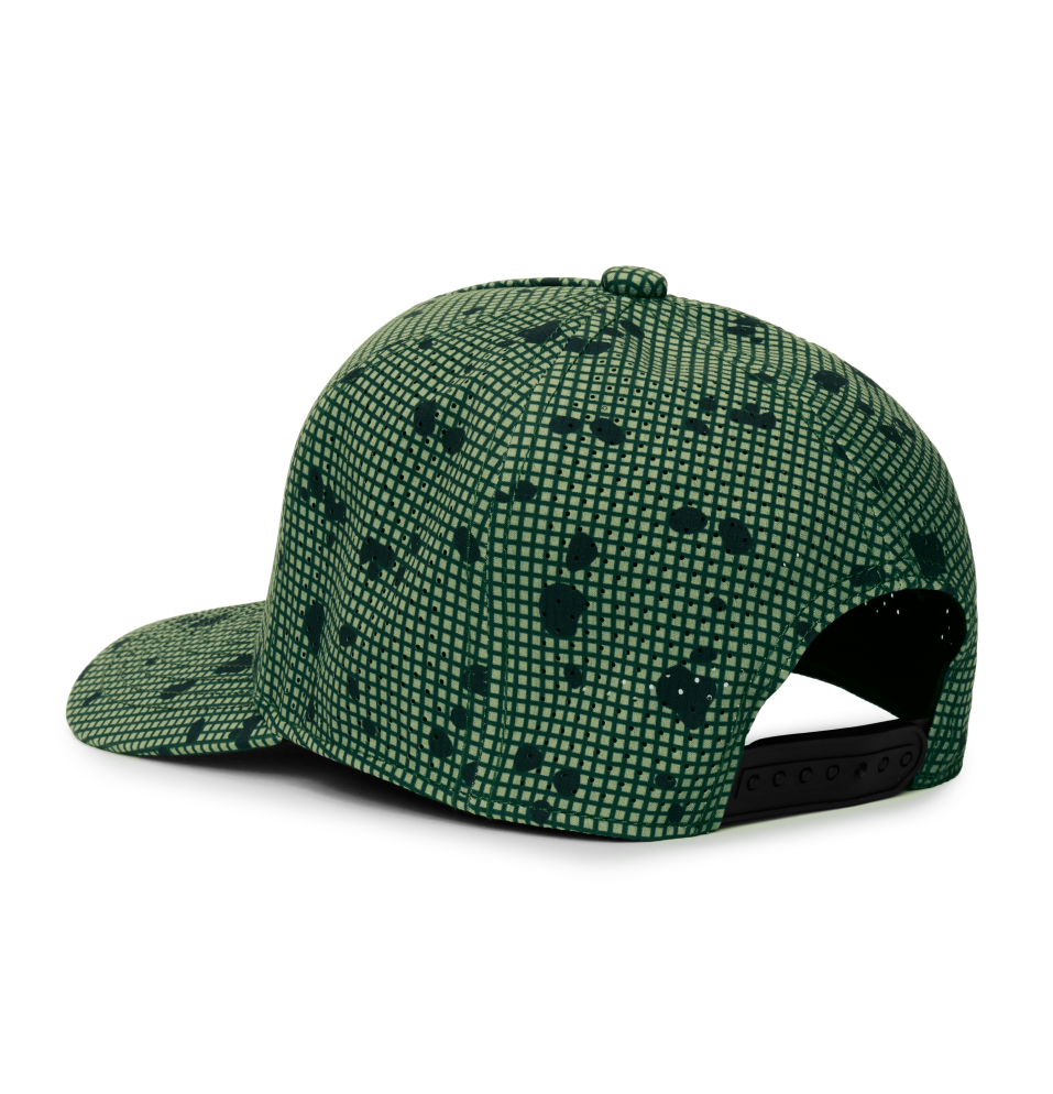 Webb Western DNC (green) cap, rear angle showing the adjustable snapback closure