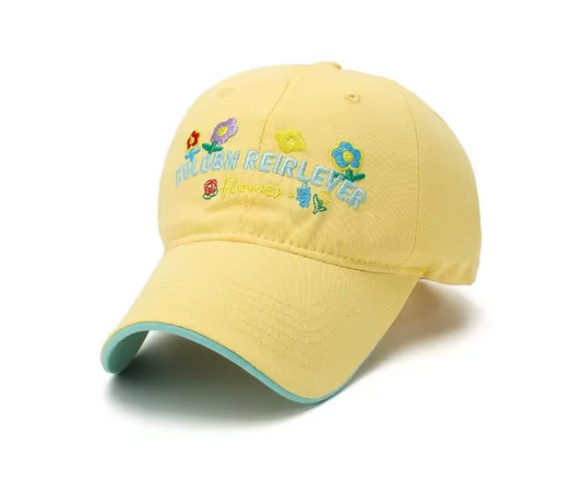Floral Embroidered Adjustable Baseball Cap