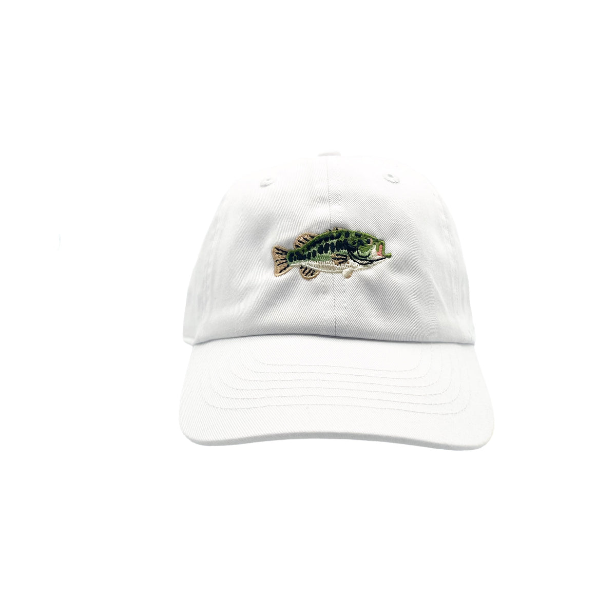 Rey To Z front view of the White bass fish cap