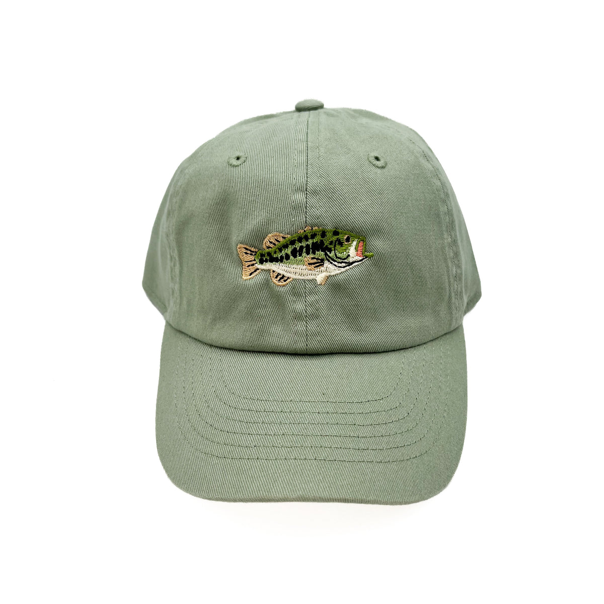 Rey To Z front view of the Dusty Sage bass fish cap