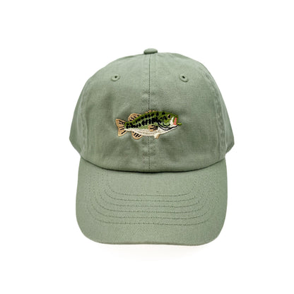 Rey To Z front view of the Dusty Sage bass fish cap
