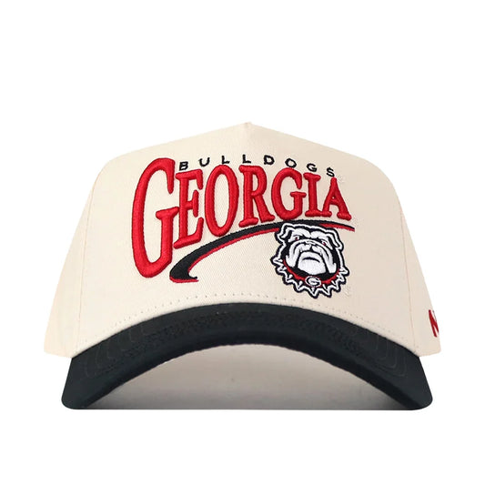 Front view of the Georgia Bulldogs cap showing the embroidered bulldog and No Rivals lettering