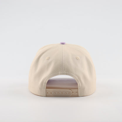 Rear view of the Destination Hat Co. Nacogdoches script cap showing the adjustable snapback closure