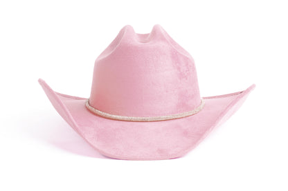 ASN Hats Kenny Light Pink light pink cowboy hat, front angle showing the crown and brim
