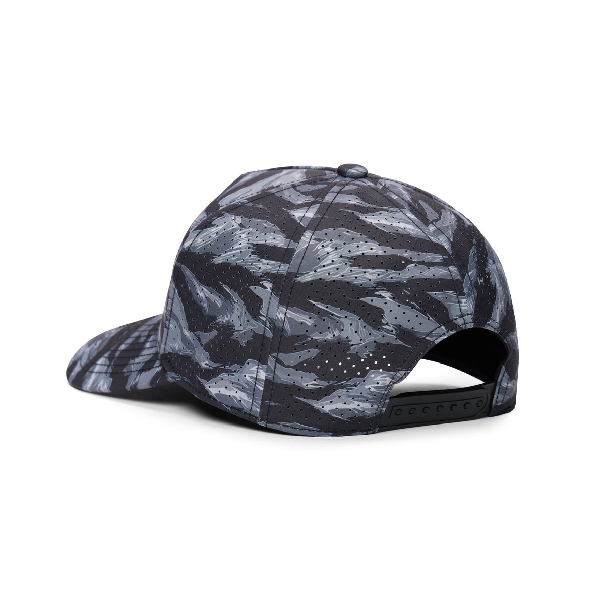 Webb Western Urban Tiger cap, rear angle showing the adjustable snapback closure