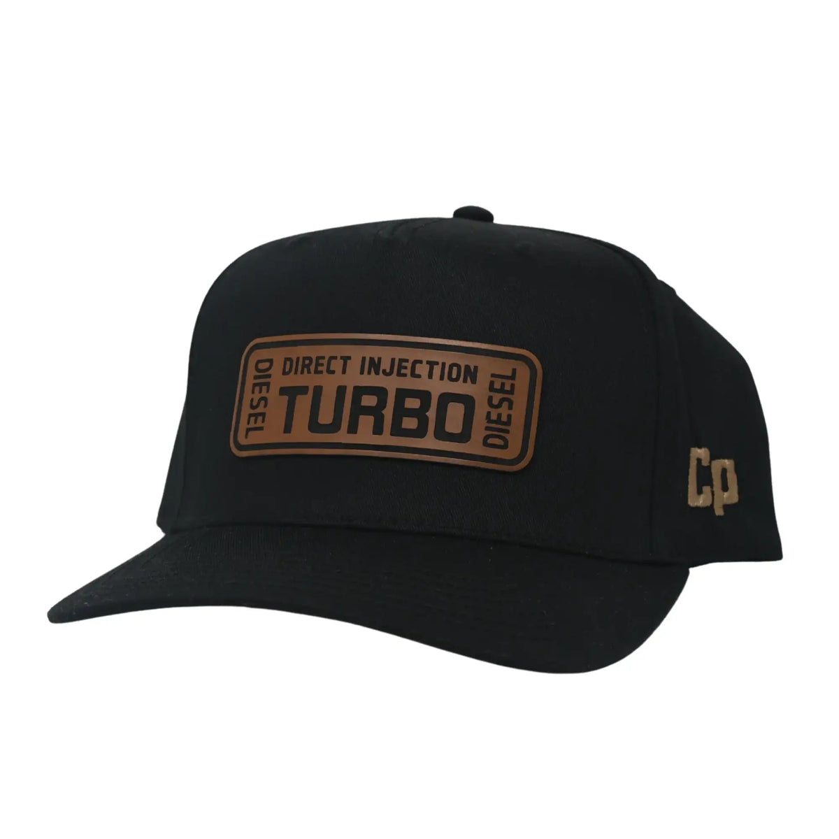 The Mad Hatter Company Turbo- Complete Performance, black cap with a brown Turbo front patch