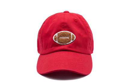 Rey To Z front view of the Red football-patch cap