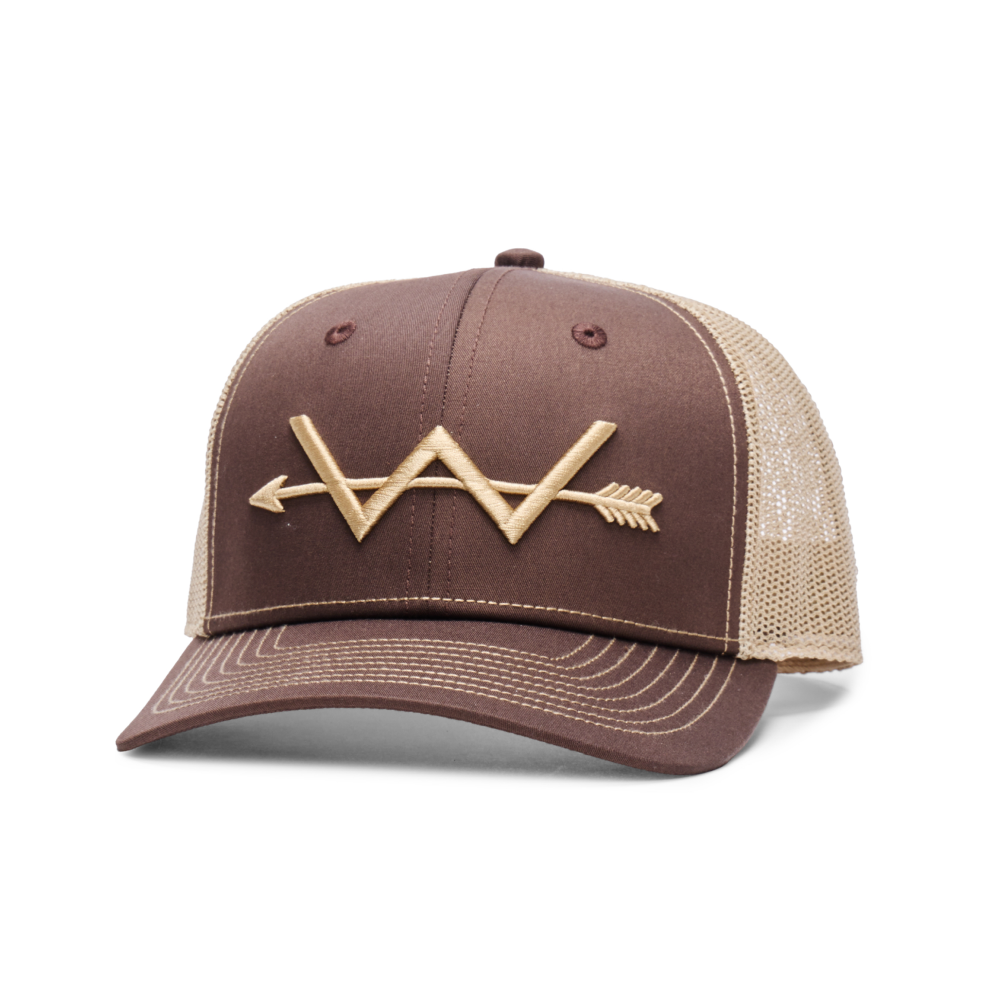 Webb Western Rusty Spur cap, angled front showing the embroidered front logo