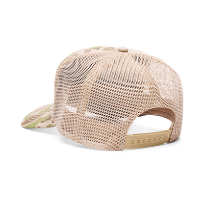 Webb Western DB Antler cap, rear angle showing the mesh panels and snapback closure