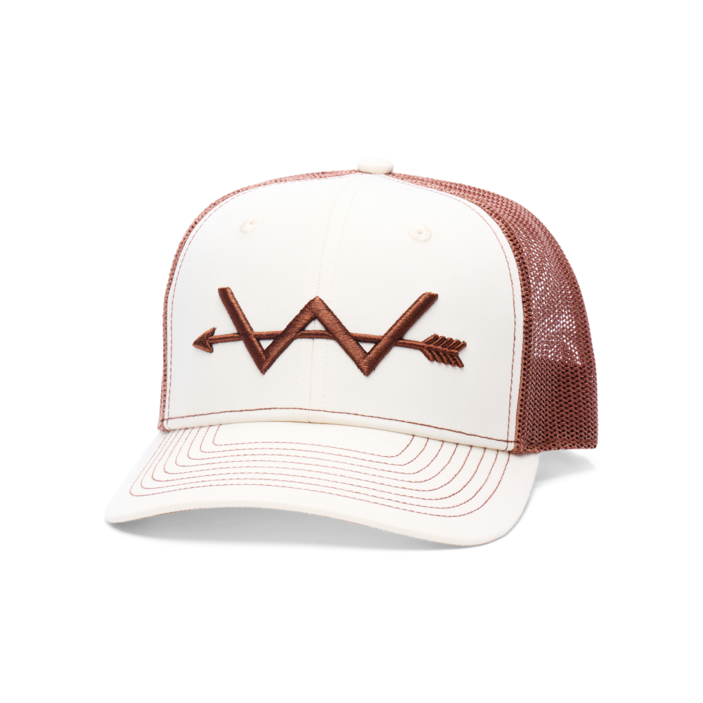 Webb Western Salt Lick cap, angled front showing the embroidered front logo