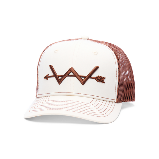 Webb Western Salt Lick cap, angled front showing the embroidered front logo