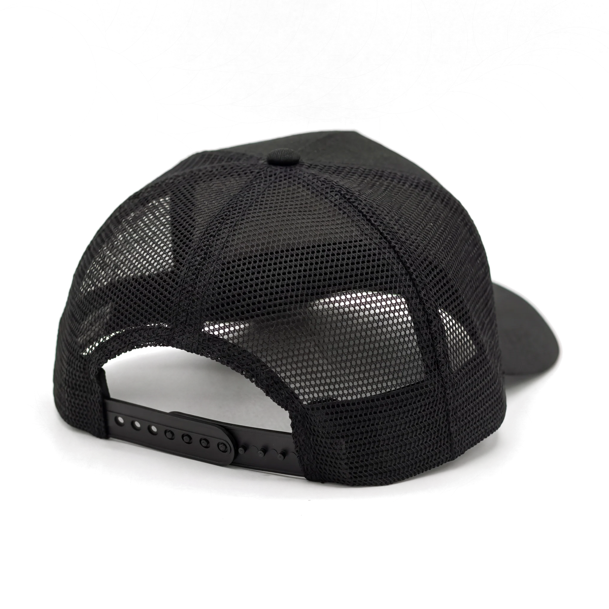 Rear view of the Stillhouse Hat showing black mesh and snapback closure