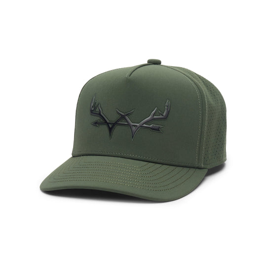 Webb Western Ranger cap, angled front showing the crown design and brim