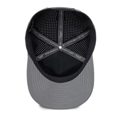 Webb Western Iron cap, interior view showing the sweatband and crown seams