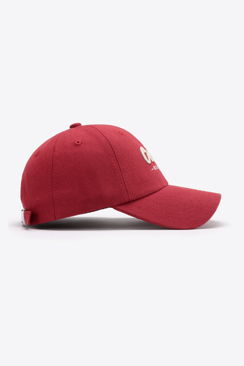 Ivory cotton baseball cap with CREATE NEW LIFE graphic