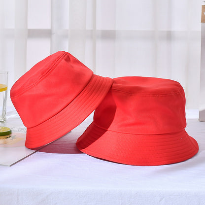 Green wide-brim bucket hat color option