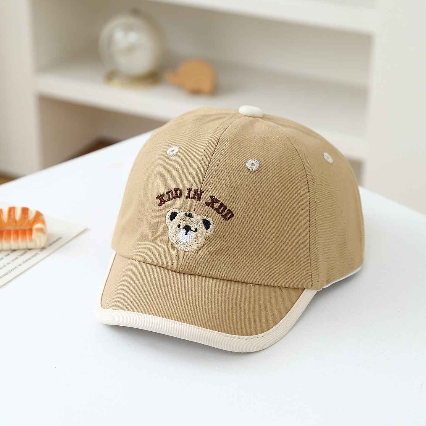 Toddler Bear Embroidered Baseball Caps