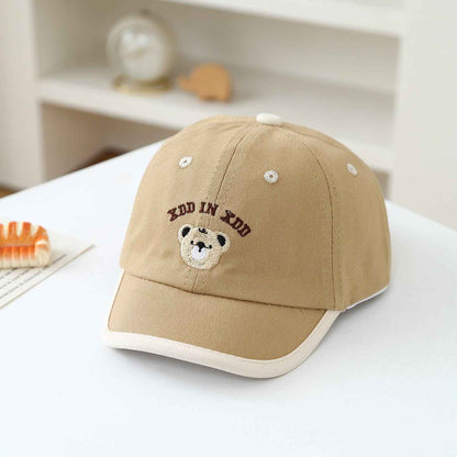 Toddler Bear Embroidered Baseball Caps