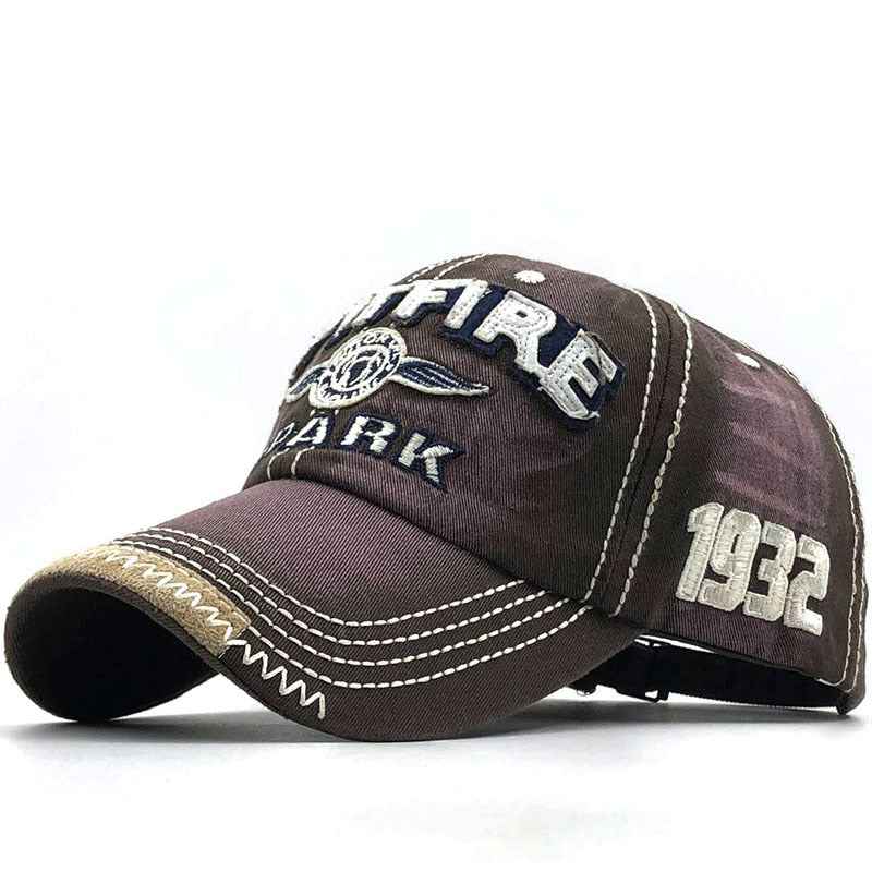 Black vintage-washed embroidered baseball cap