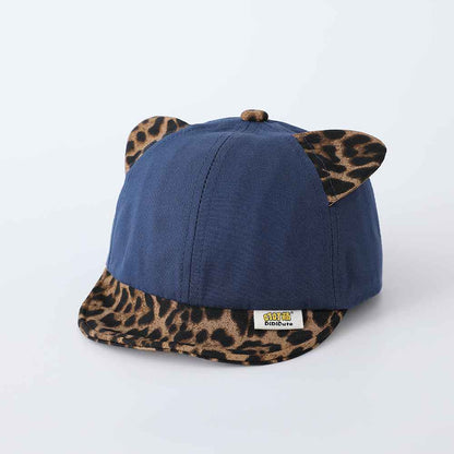 Kids Leopard Cat Ear Baseball Caps