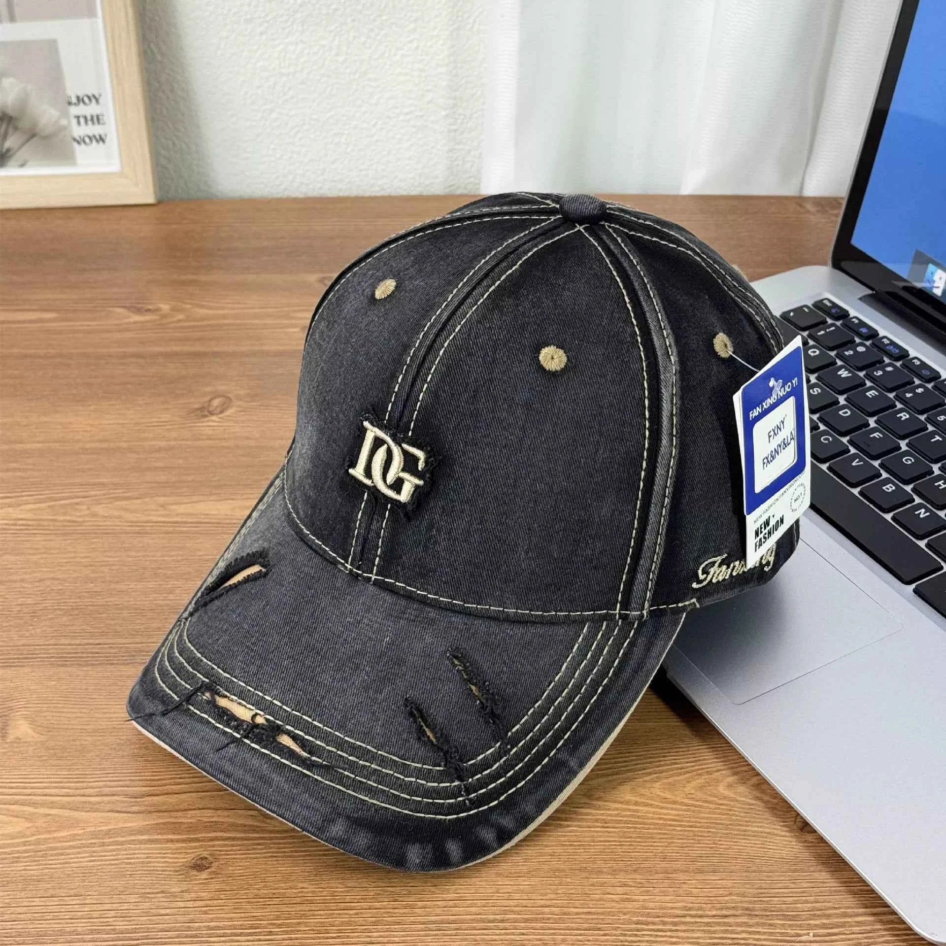 Distressed Causal Baseball Cap