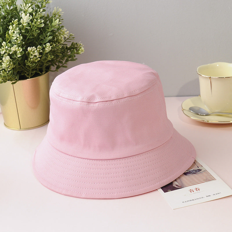 Sky blue women's cotton sun hat