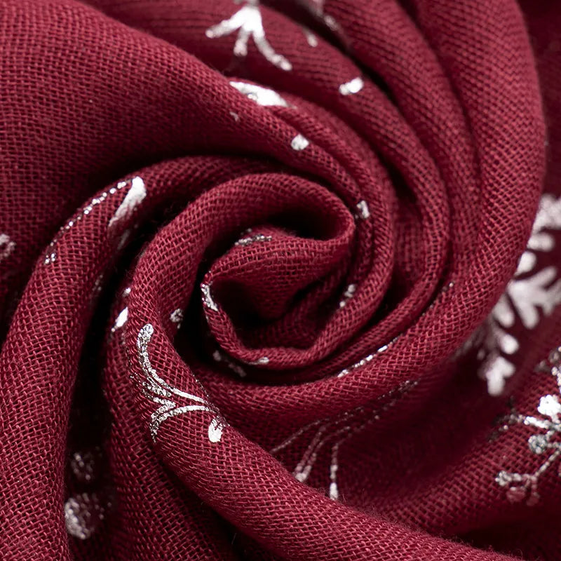 Christmas print winter scarf - product photo 8