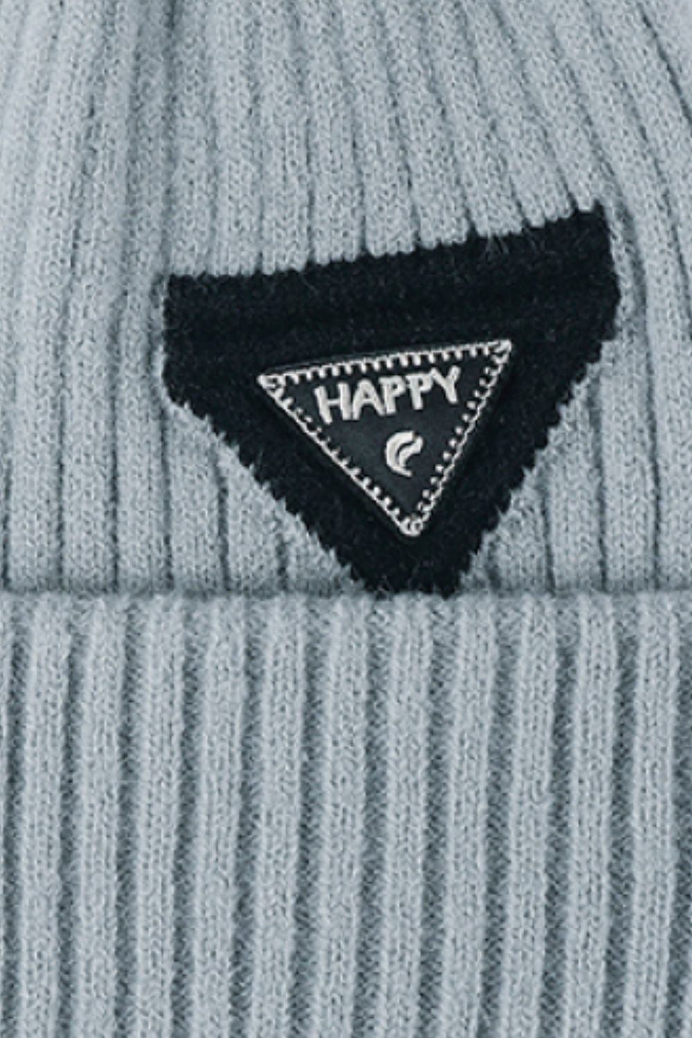 Beige contrast beanie everyday casual product view