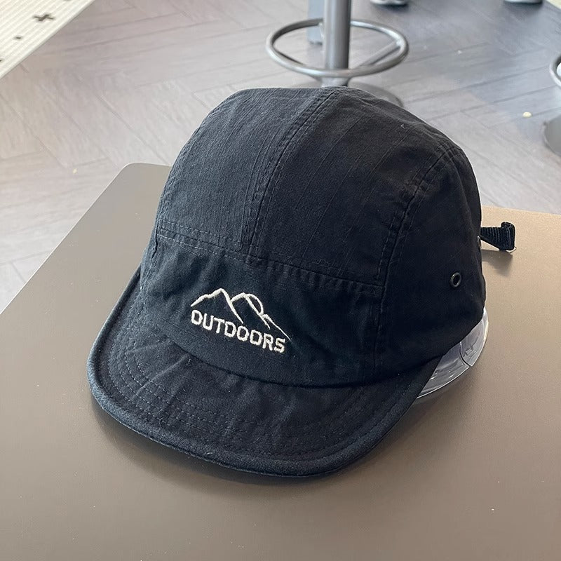 Unisex Outdoor Mountain Embroidered Short-Brim Camp Caps